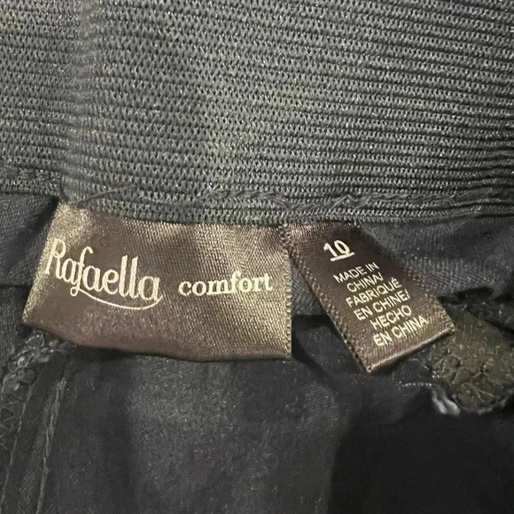 Rafaella Navy Ankle Length Elastic Waist Pants - Picture 5 of 9